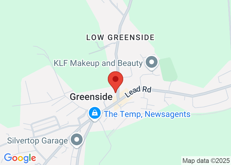 Map showing location of Greenside Community Centre