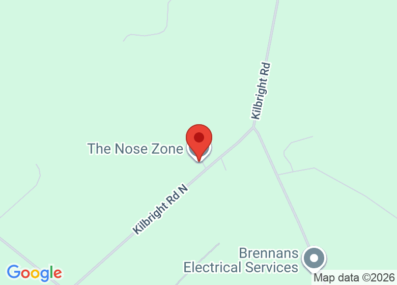 Map showing location of The Nose Zone