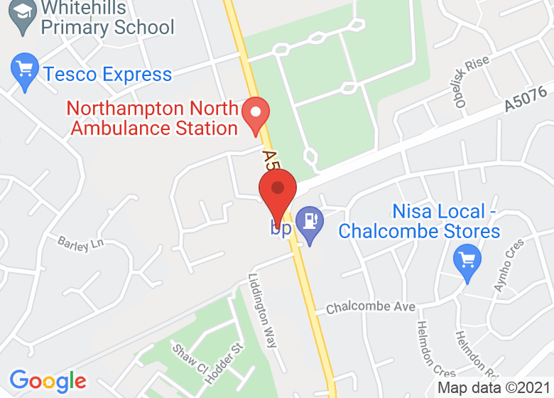 Map showing location of The Bee Hive, Northgate School Arts College