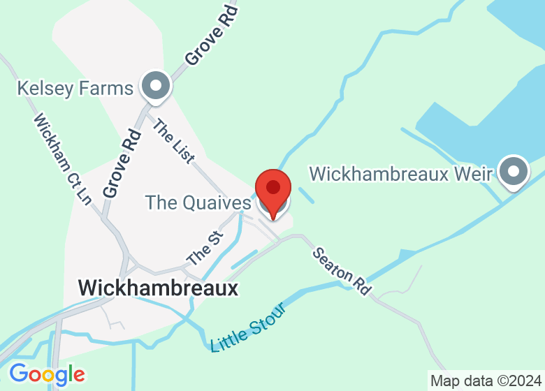 Map showing location of The Quaives