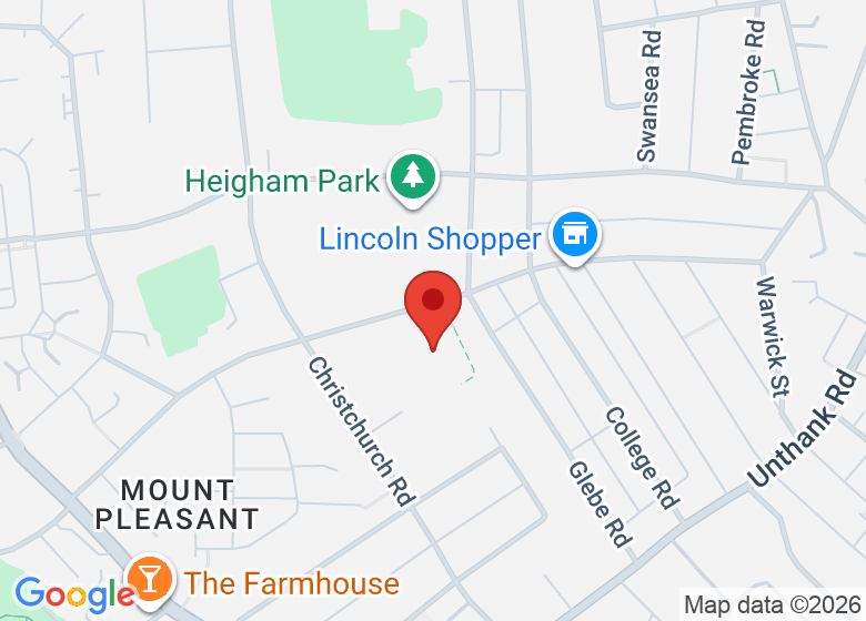 Map showing location of Jessopp Road Scout & Community Hub