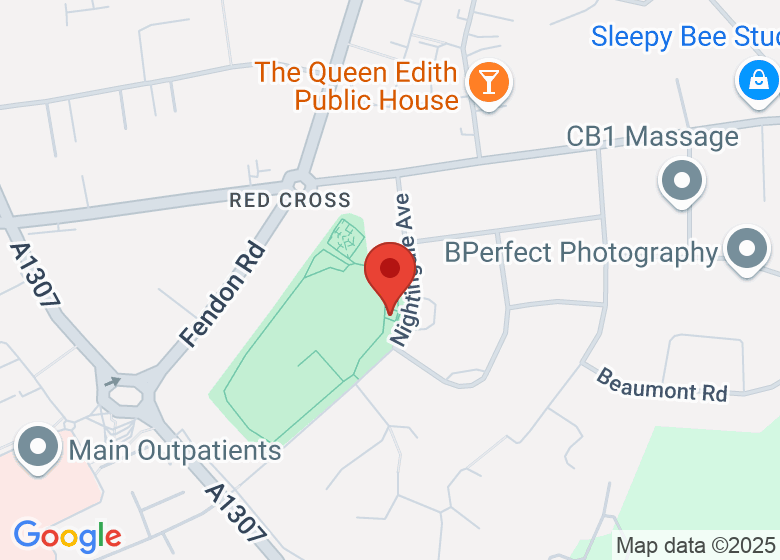 Map showing location of Nightingale Pavilion