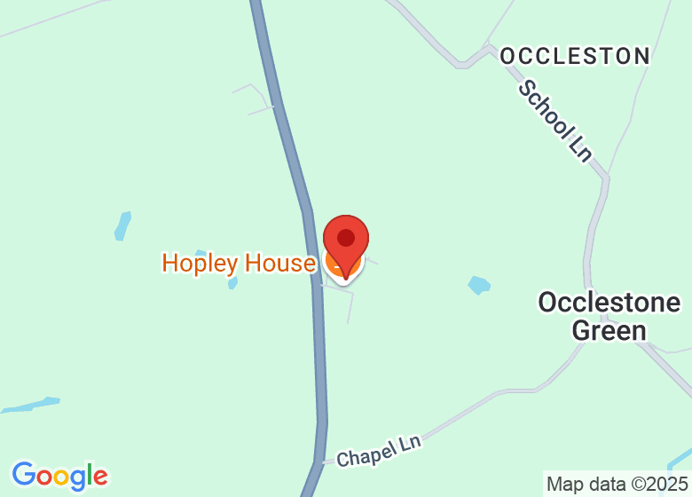 Map showing location of Hopley House
