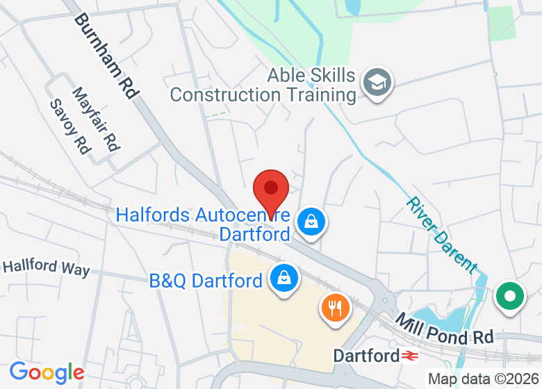 Map showing location of Basepoint Dartford