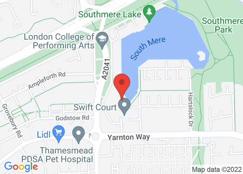 Map showing location of The Nest