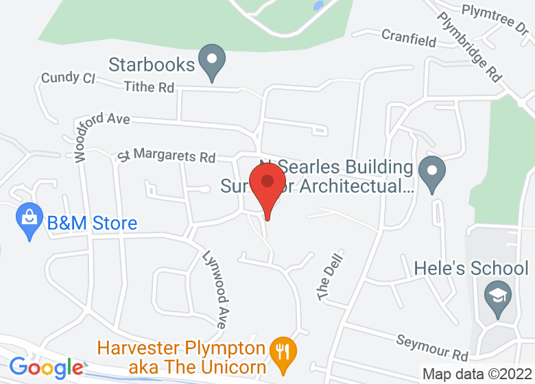 Map showing location of Woodford Primary School