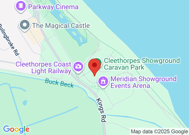 Map showing location of  unit 4  Cabana Crafts Meridian Point Craft Centre Cleethorpes