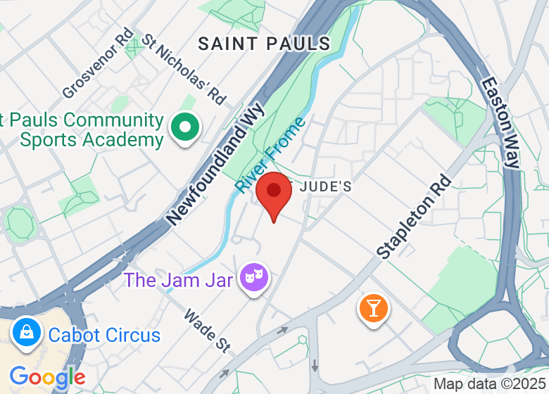 Map showing location of CONNECT Bristol XSUK