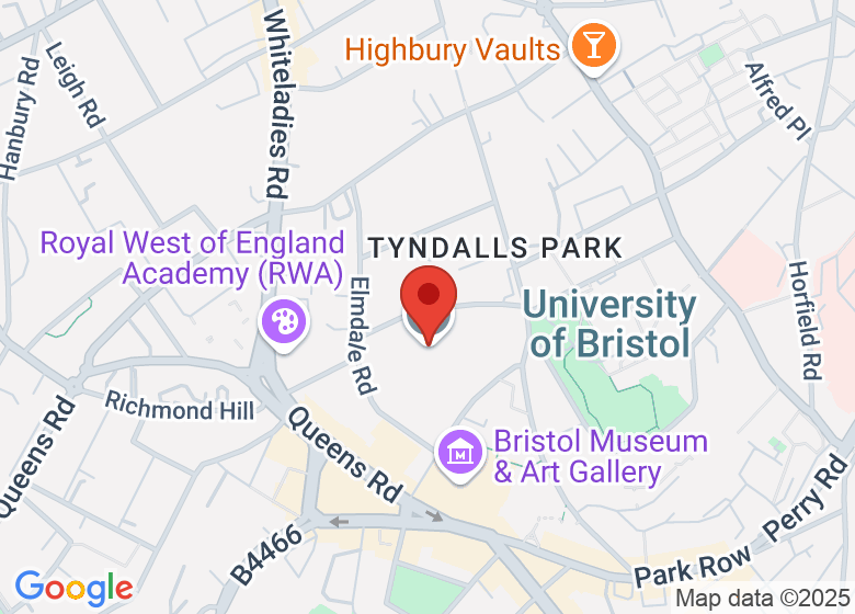 Map showing location of BGS Great Hall