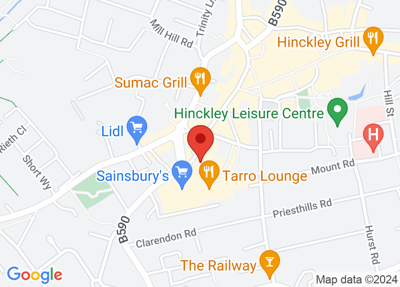 Map showing event location