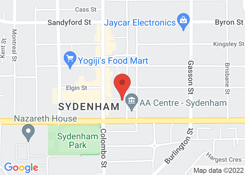 Map showing location of Playcentre Hub Office