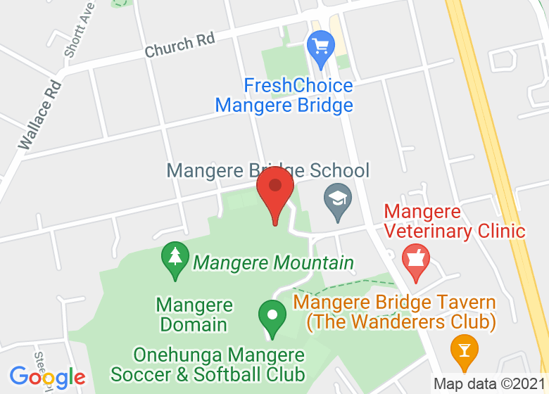 Map showing location of Mangere Bridge Playcentre