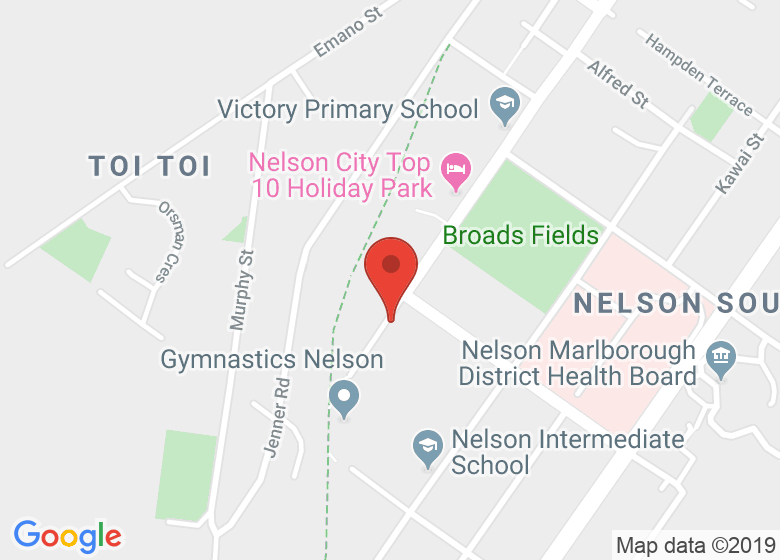 Map showing location of Victory Playcentre