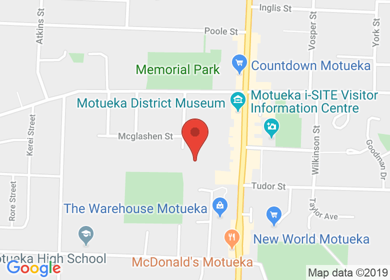Map showing location of Motueka Playcentre