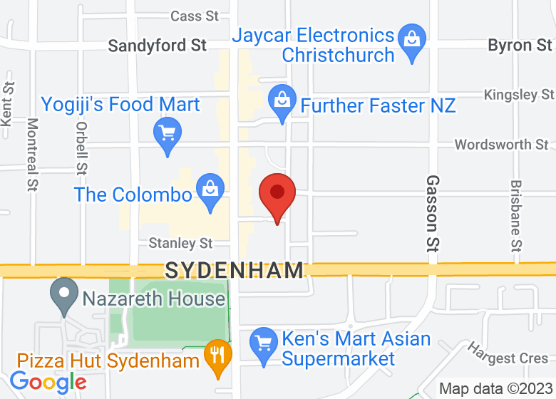 Map showing event location