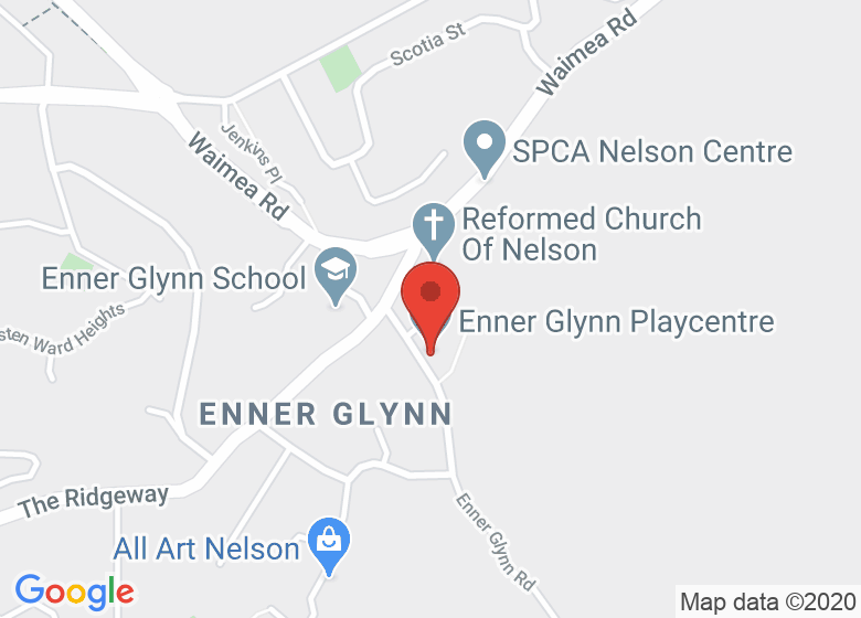Map showing location of Enner Glynn Playcentre