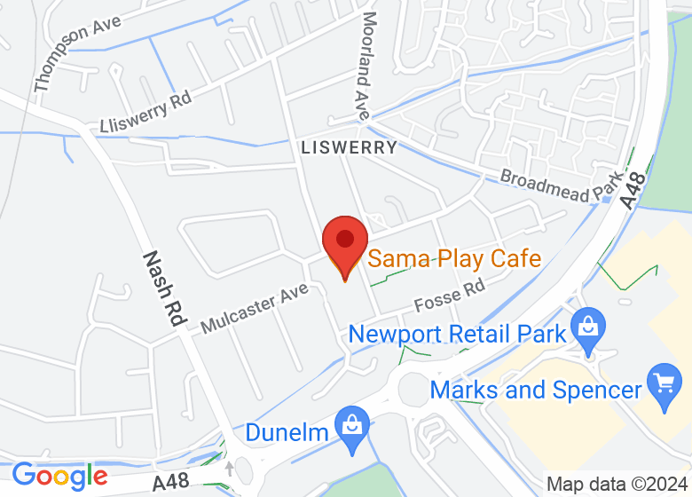 Map showing location of Sama Play Cafe