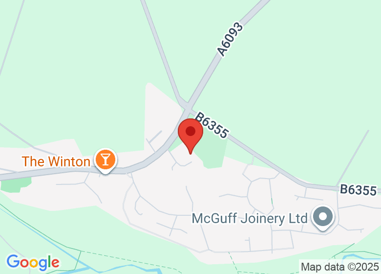 Map showing location of Pencaitland Bowling Club