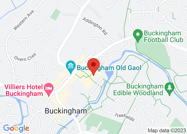 Map showing location of Buckingham Community Centre