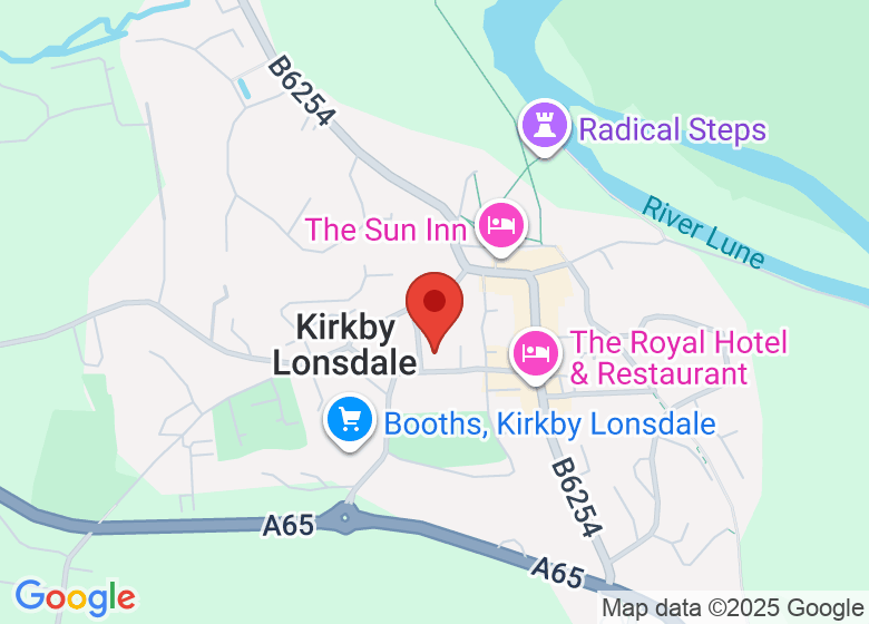 Map showing location of Lunesdale Hall