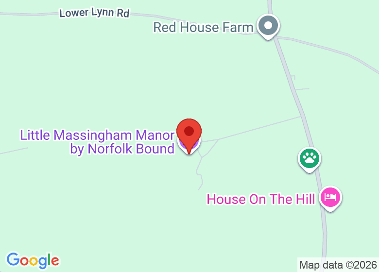 Map showing location of Little Massingham Manor by Norfolk Bound