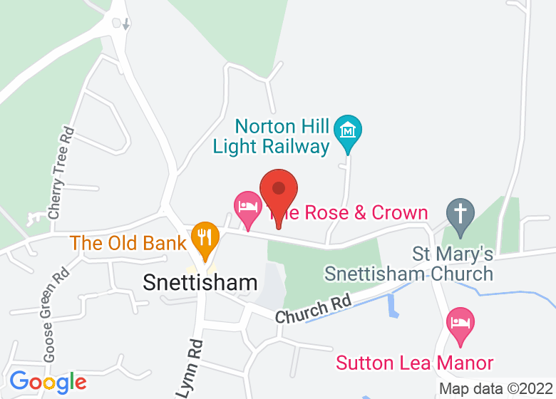 Map showing location of Snettisham Memorial Hall