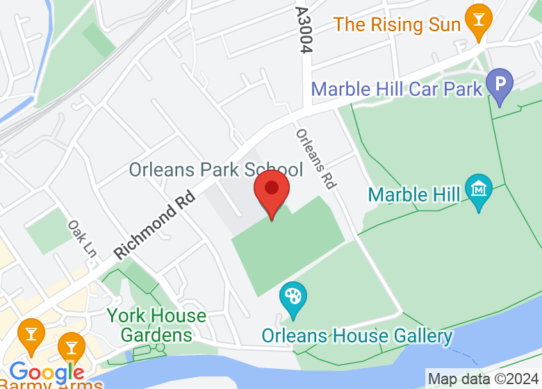 Map showing location of Orleans Park School