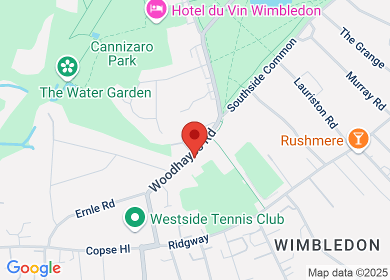 Map showing location of The King’s Club