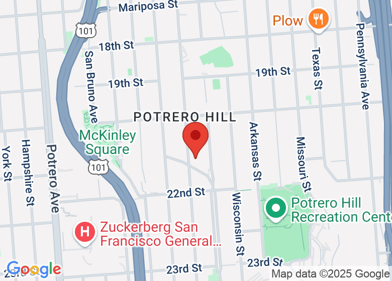 Map showing event location
