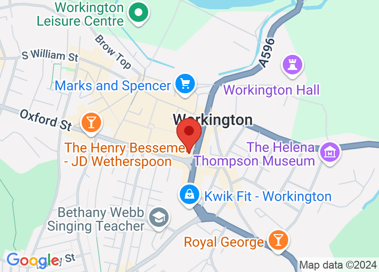 Map showing location of Washington Central Hotel