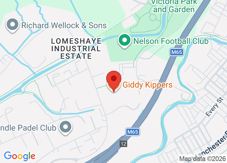 Map showing location of Giddy Kippers