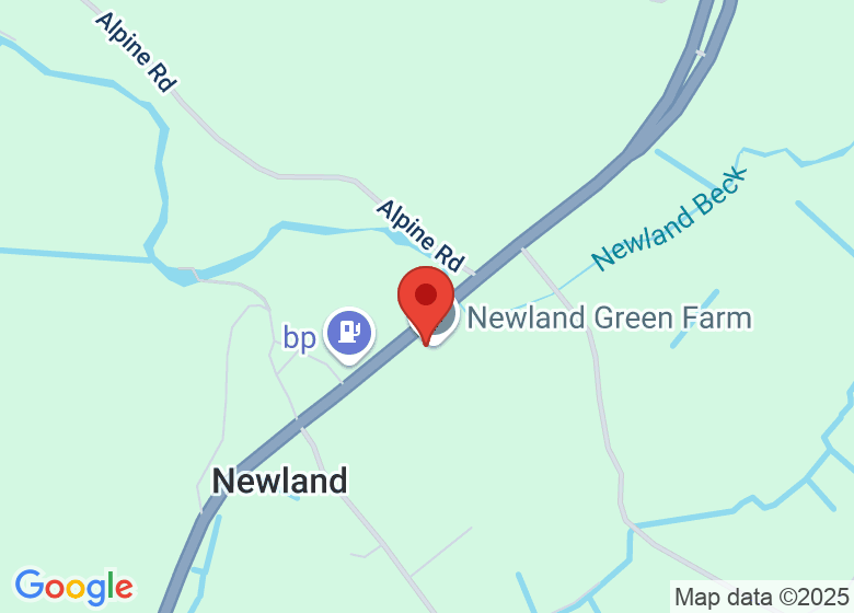 Map showing location of Newland Green Farm