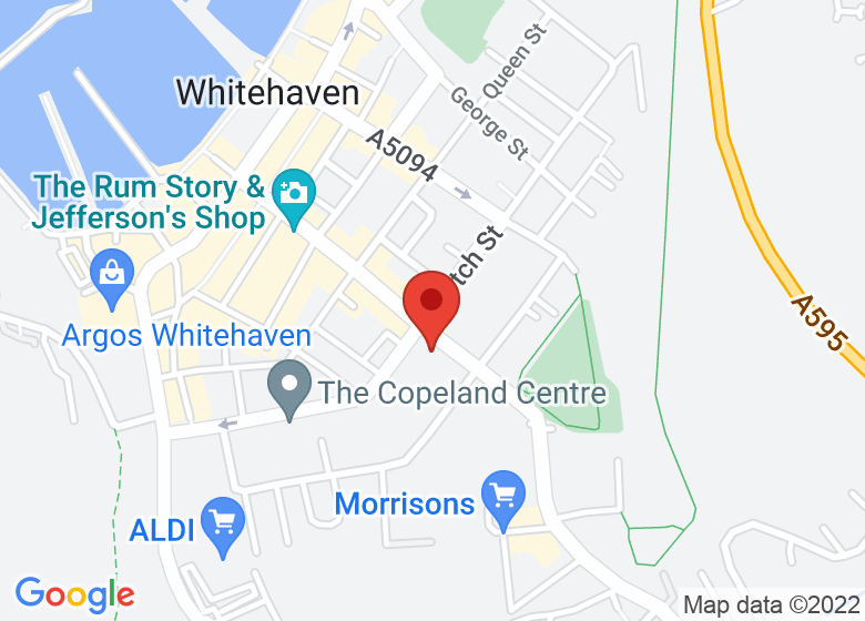 Map showing location of The Solway Hall