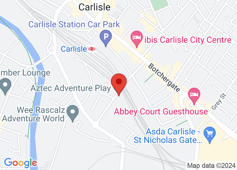Map showing location of Aztec Adventure Play