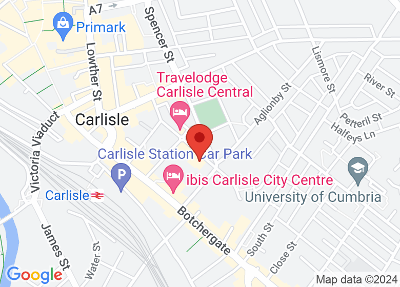Map showing location of The Thorne Tree Bistro