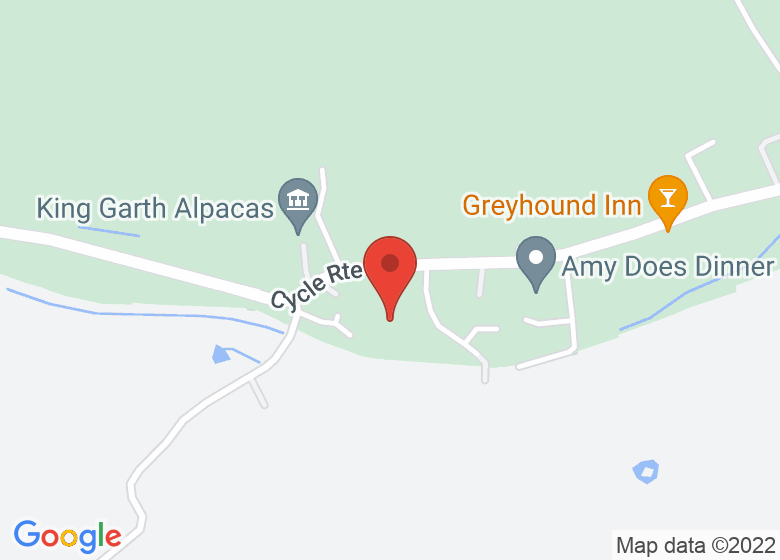 Map showing location of King Garth Alpacas