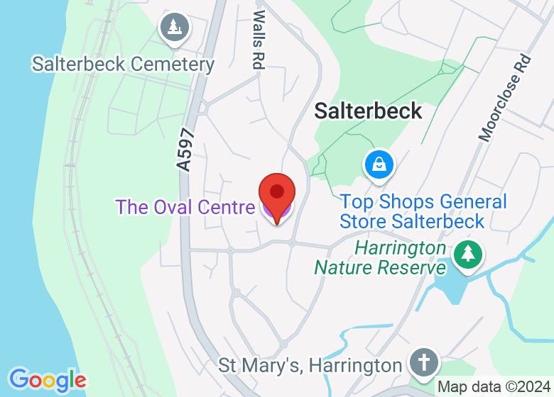 Map showing location of The Oval Centre