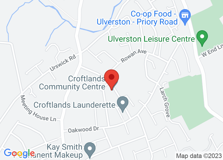 Map showing location of Croftlands Community Centre