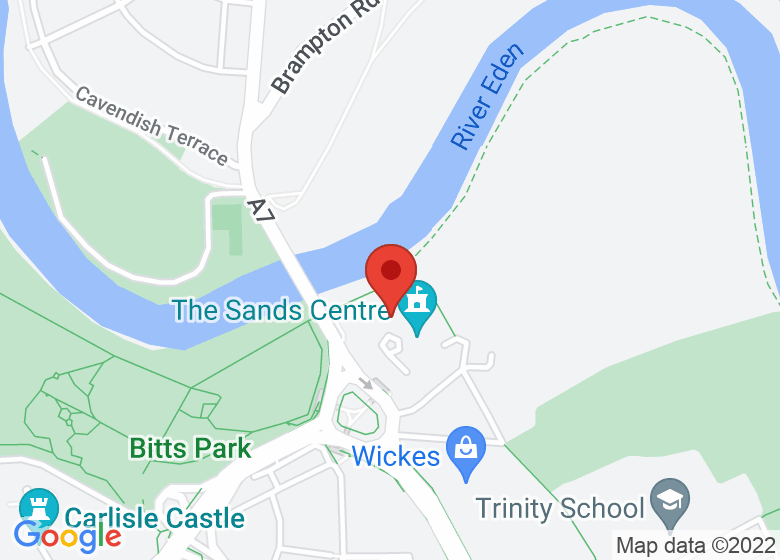 Map showing location of New Sands Leisure Centre