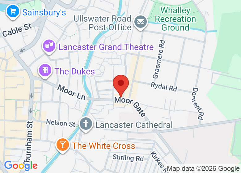 Map showing location of Gregson Community Centre