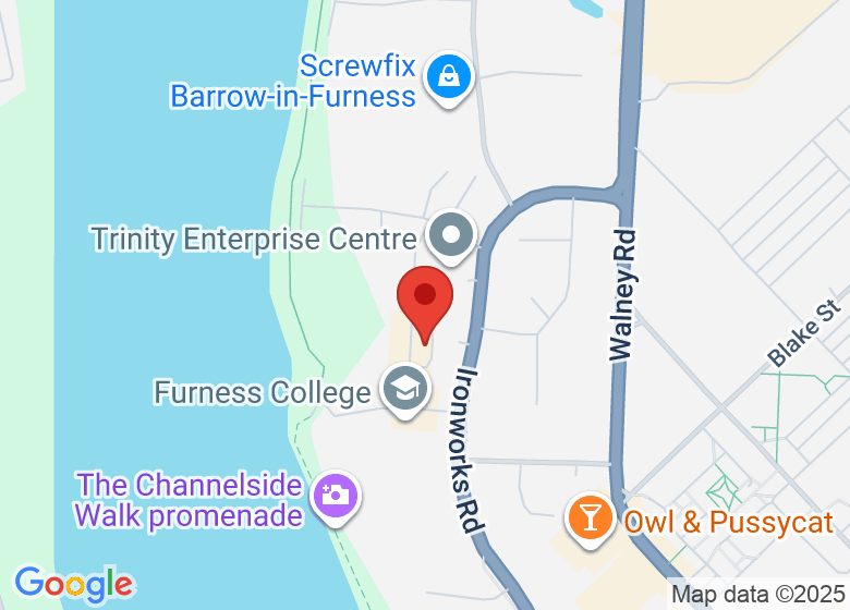 Map showing location of Trinity EnterPrise Centre - UNIT 43