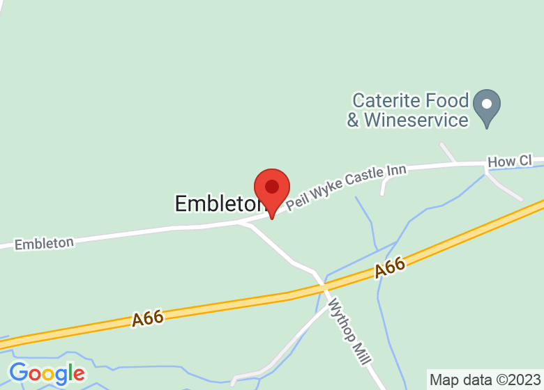 Map showing location of Embleton Spa Hotel