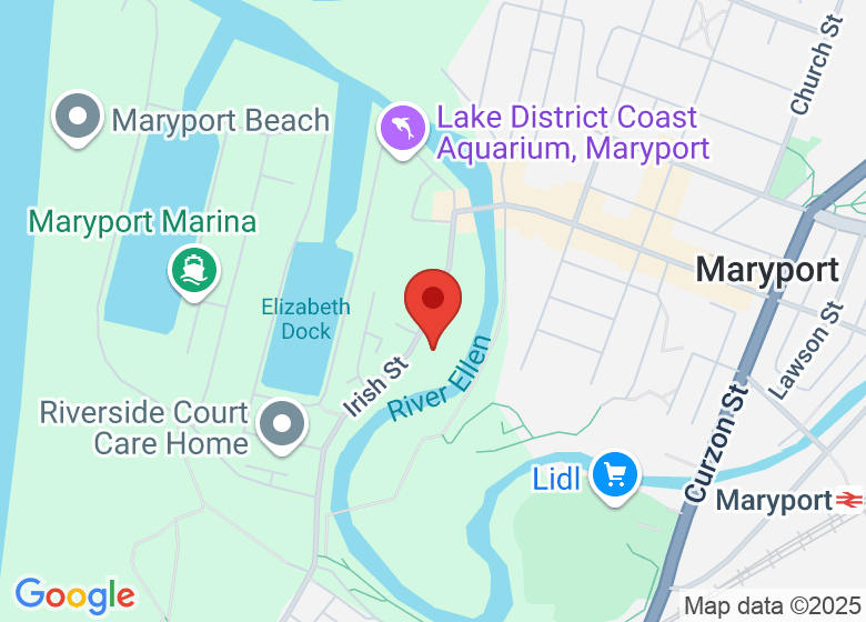 Map showing location of Maryport Activity Centre