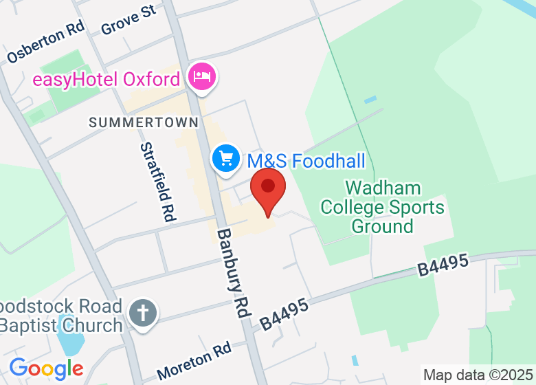 Map showing location of North Oxford Association Community Centre