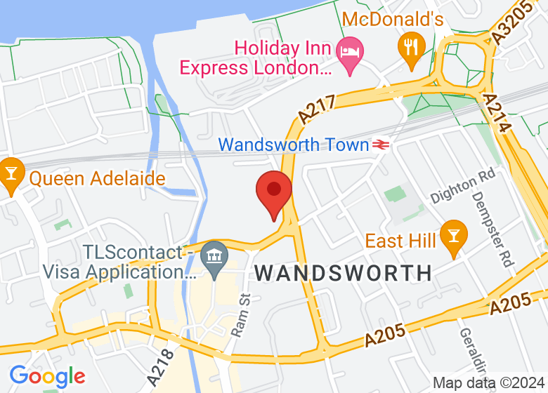 Map showing location of Urban Oasis