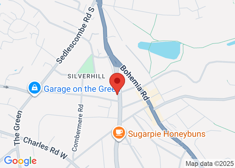 Map showing location of Bank House Studio