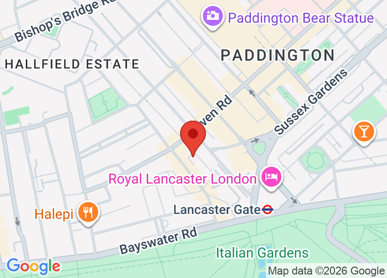 Map showing location of White Eagle Meditation Centre