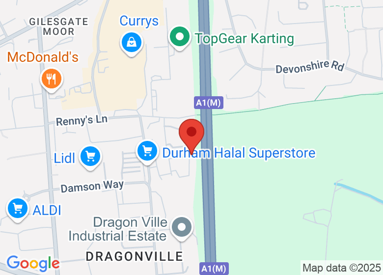 Map showing location of Transform Fitness