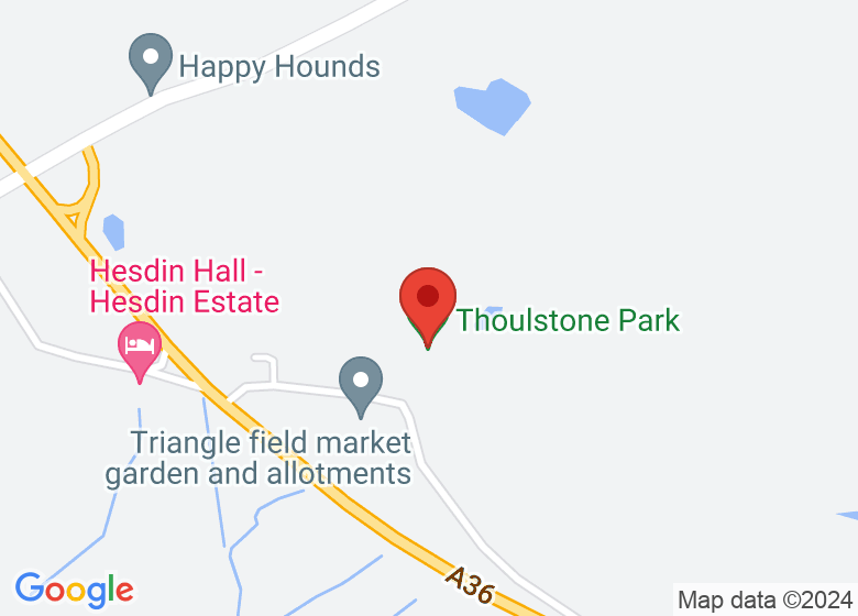 Map showing location of Thoulstone Park