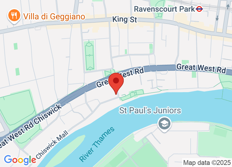 Map showing location of The Elder Press Cafe